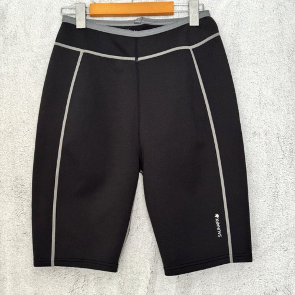SaunaFX Neoprene Shorts Womens Size Medium Activewear Black